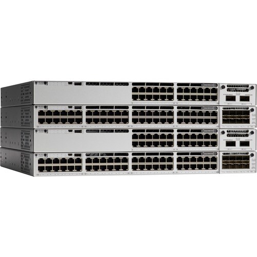 Cisco Catalyst 9300 C9300-48UXM-E 48 Portas Gerenciável Comutador Ethernet - Gigabit Ethernet - 10/100/1000Base-T - 2 Cama
