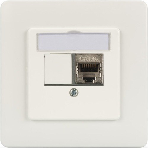 DIGITUS Professional DN-93832 Frontplatte - Acrylnitril-Butadien-Styrol (ABS), Druckguss - Weiß, Weiß - 1 - 2 x RJ-45 Ansc