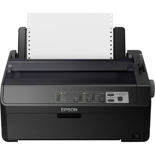 Epson FX-890II 9-pin Dot Matrix Printer - Monochrome - Energy Star - 738 cps Mono - 215.90 mm, 165.10 mm, 241.30 mm Width 