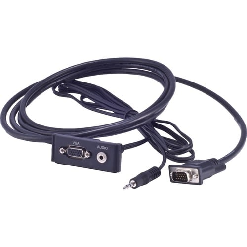 AMX RGB with Stereo Module with Integrated Cables - 6.56 ft Mini-phone/VGA A/V Cable for Audio/Video Device - First End: 1