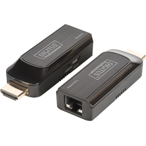 Digitus DS-55203 Video Extender Transmitter/Receiver - Wired - 1 Input Device - 1 Output Device - 50 m Range - 2 x Network
