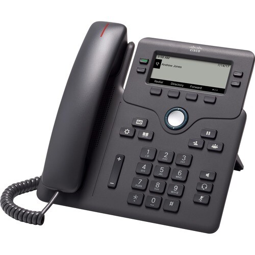 Cisco 6841 Telefone IP - Carvão - 4 x Total Line - VoIP - 2 x Rede (RJ-45) - PoE Ports