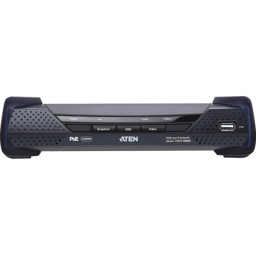 ATEN ALTUSEN KE8952R Digital KVM Console - Wired - 1 Remote User(s) - 4K - 3840 x 2400 Maximum Video Resolution - 1 x Netw