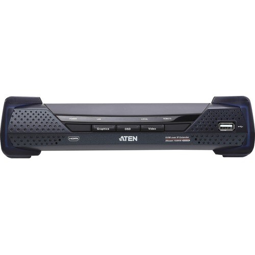 ATEN ALTUSEN KE8950R Digital KVM Console - Wired - 1 Remote User(s) - 4K - 3840 x 2400 Maximum Video Resolution - 1 x Netw