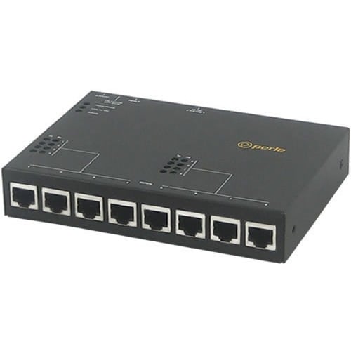 Perle IOLAN STG8 Terminal Server - 512 MB - Twisted Pair - 1 x Network (RJ-45) - 8 x Serial Port - 10/100/1000Base-T - Gig