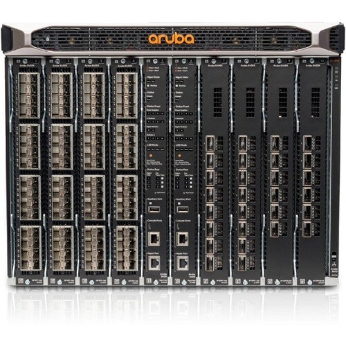 HPE 8400X 8400 Manageable Switch Chassis - 3 Layer Supported - Modular - Optical Fiber - 8U - Rack-mountable, Rail-mountab