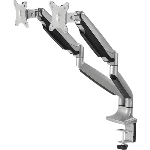 SIIG High Premium Aluminum Gas Spring Desk Mount - Dual Monitor - Fits 13" to 32" monitors - Max load 19.8Ibs(each) - 13" 