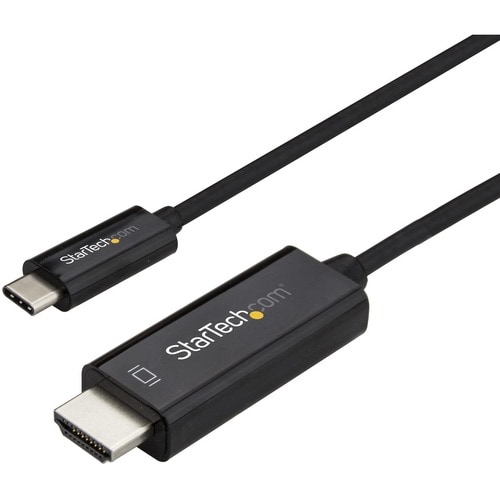 StarTech.com 3ft (1m) USB C to HDMI Cable - 4K 60Hz USB Type C DP Alt Mode to HDMI 2.0 Video Display Adapter Cable - Works