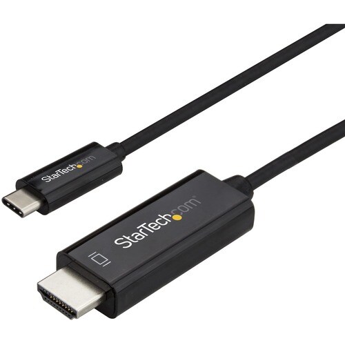 StarTech.com 3ft (1m) USB C to HDMI Cable - 4K 60Hz USB Type C DP Alt Mode to HDMI 2.0 Video Display Adapter Cable - Works