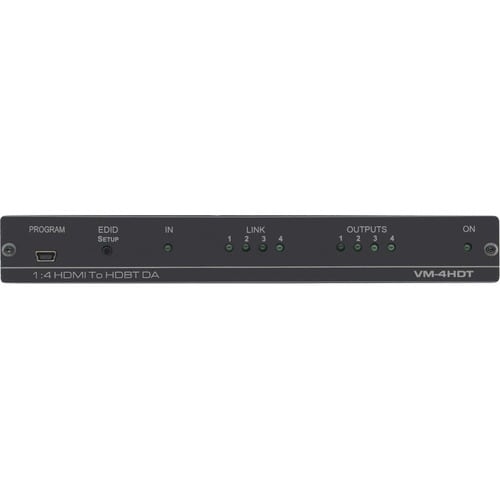 Kramer MegaTOOLS VM-4HDT Video Extender Transmitter - Wired - 1 Input Device - 70 m Range - 4 x Network (RJ-45) - 1 x HDMI