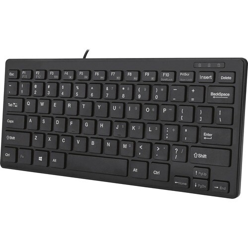 Adesso SlimTouch Mini Keyboard - Cable Connectivity - USB Interface - 78 Key(s) - English (US) - QWERTY Layout - Desktop C