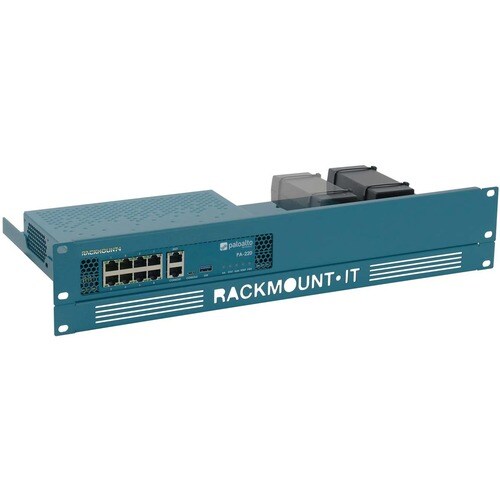 RACKMOUNT.IT RM-PA-T2 Rack Shelf - For Firewall - 2U Rack Height x 19" Rack Width - Rack-mountable - Azure Blue