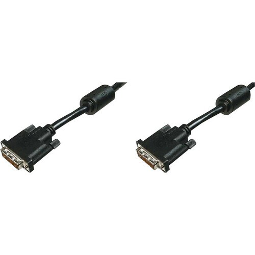 Digitus 2 m DVI Videokabel für Videogerät, Monitor, Notebook, Projektor, TV - 1 - Zweiter Anschluss: 19-pin DVI-D (Single-