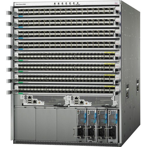 Cisco Nexus 9000 9508 Gerenciável Comutador de camada 3 - Recondicionado - 3 Camada suportada - Montável sobre rack