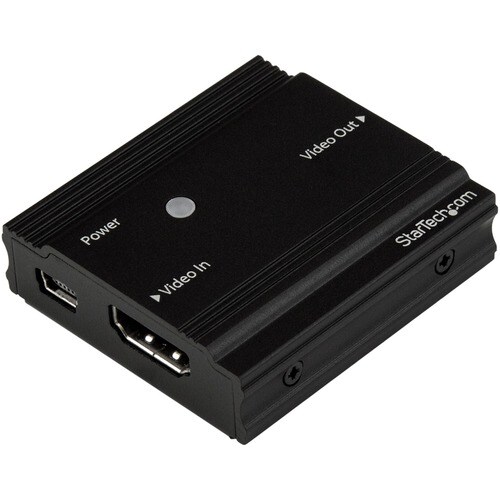 StarTech.com HDMI Signal Booster - HDMI Repeater Extender - 4K 60Hz - 3840 × 2160 - 35 m Maximum Operating Distance - 1 x 