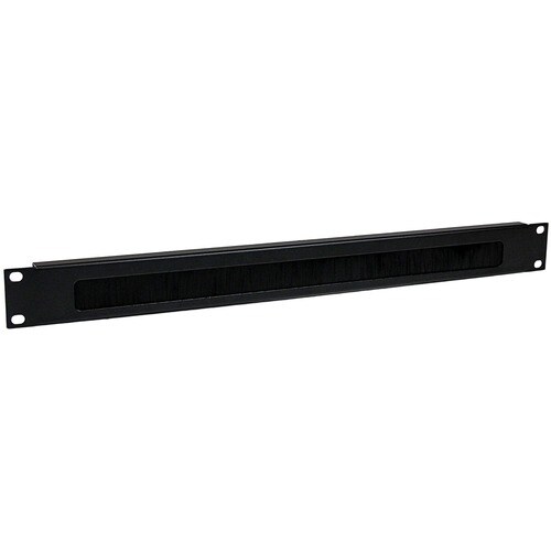 StarTech.com 1U High-density Brush Strip Cable Management Panel, Sturdy Steel Horizontal Data Centre Cable Organizer - Org