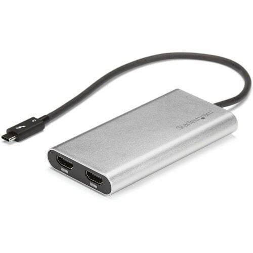 StarTech.com Thunderbolt 3 to Dual HDMI 2.0 Adapter - 4K 60Hz Dual Monitor TB3 HDMI Video Adapter - Thunderbolt 3 Certifie