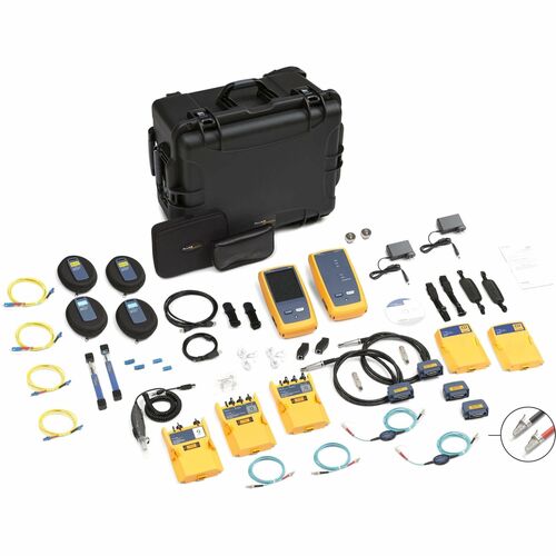 Fluke Networks Versiv DSX2-8000QOI/GLD Cable Analyzer - Twisted Pair Cable Testing, Wiremap, Cable Length Testing, Propaga