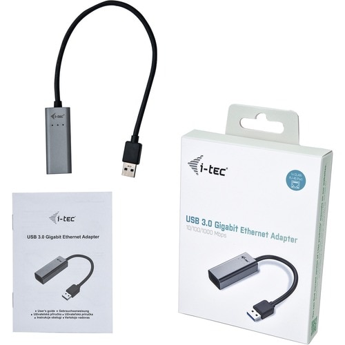 Carte Gigabit Ethernet pour Ordinateur/Notebook/Tablette - i-tec - 10/100/1000Base-T - Bureau - USB 3.0 - 1 Port(s) - 1 - 