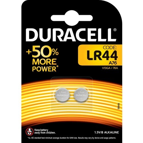 Duracell Recharge Battery - Alkaline - For Multipurpose - Battery Rechargeable - LR44 - 1.5 V DC - 105 mAh