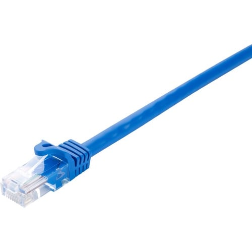 V7 V7CAT6UTP-01M-BLU-1E 1.01 m Category 6 Network Cable - Cable for Modem, Router, Hub, Patch Panel, Wallplate, PC, Networ