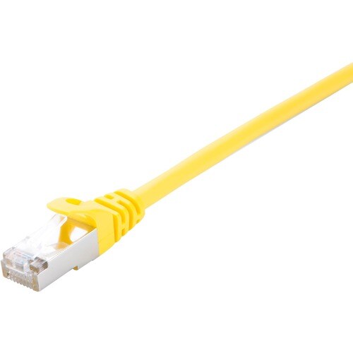 V7 V7CAT6STP-01M-YLW-1E 1.01 m Category 6 Network Cable - Cable for Modem, Router, Hub, Patch Panel, Wallplate, PC, Networ