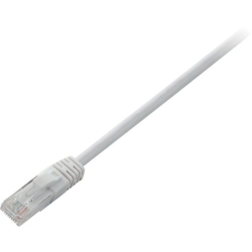 V7 V7CAT6UTP-01M-WHT-1E 1.01 m Category 6 Network Cable - Cable for Modem, Router, Hub, Patch Panel, Wallplate, PC, Networ