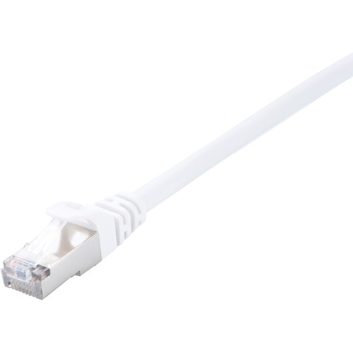 V7 V7CAT6STP-01M-WHT-1E 1 m Category 6 Network Cable for Modem, Router, Hub, Patch Panel, Wallplate, PC, Network Card, Net