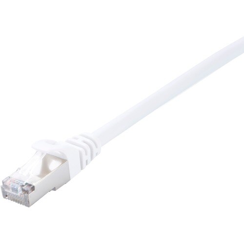V7 V7CAT6STP-02M-WHT-1E 2 m Category 6 Network Cable for Modem, Router, Hub, Patch Panel, Wallplate, PC, Network Card, Net