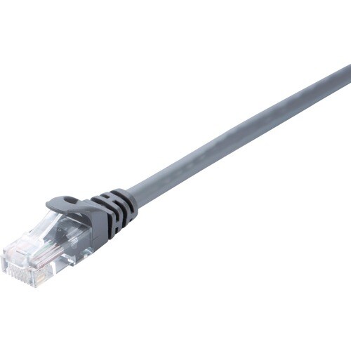 V7 V7CAT6UTP-02M-GRY-1E 2.01 m Category 6 Network Cable - Cable for Modem, Router, Hub, Patch Panel, Wallplate, PC, Networ