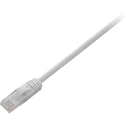 V7 V7CAT6UTP-02M-WHT-1E 2.01 m Category 6 Network Cable - Cable for Modem, Router, Hub, Patch Panel, Wallplate, PC, Networ