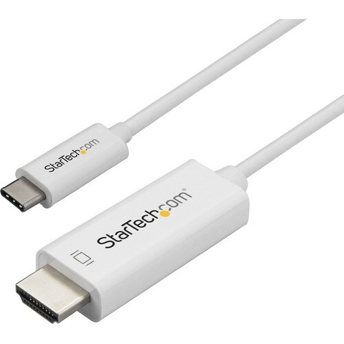 StarTech.com CDP2HD1MWNL. Kabellänge: 1 m, Anschluss 1: USB Typ-C, Anschluss 2: HDMI Typ A (Standard). Gewicht: 50 g, Brei