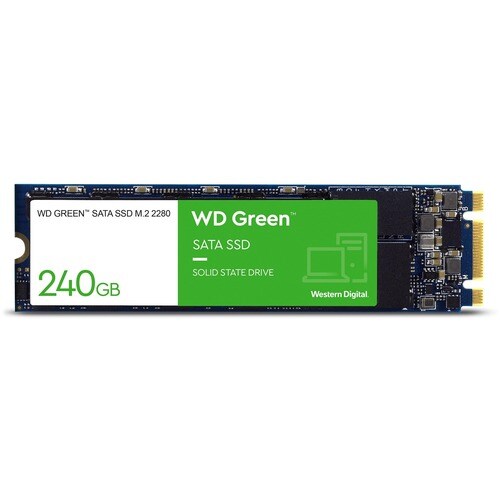 SSD WD Green WDS240G2G0B - M.2 2280 Interne - 240 Go - SATA (SATA/600) - Ordinateur de bureau, PC All-in-One, Notebook App