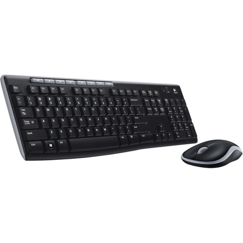 Logitech Wireless Combo MK270 Keyboard & Mouse - Spanish - USB Wireless RF 2.40 GHz Keyboard - USB Wireless RF Mouse - Scr
