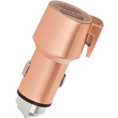 ChargeHub V2 Auto Adapter - 1 Pack - 12 V DC, 24 V DC Input - 5 V DC/2.40 A Output CHARGE BREAK ESCAPE ROSE GOLD