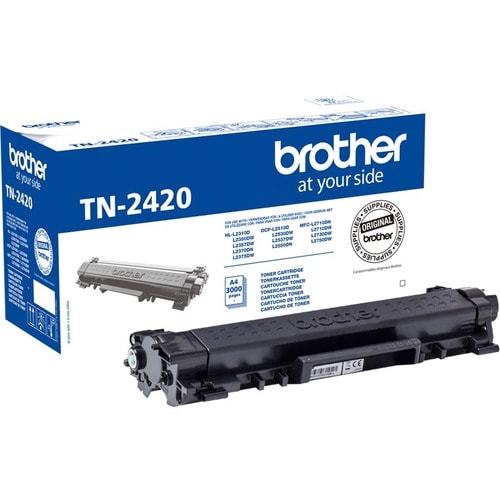 Brother TN-2420 Hoch Kapazität Laserdruck Tonerkartusche - Schwarz - Original - 1er Pack - 3000 Seiten