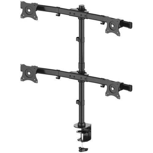 Montaggio da tavolo ITB per Monitor - Nero - 4 Schermo/i supportato/i - 68,6 cm (27") Supporto schermo - 7 kg Capacità di 