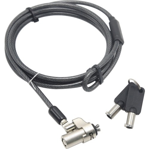 Câble de verrouillage Dicota Pour Ordinateur Portable, Projecteur, Moniteur, Imprimante - 2 m Câble - Fermeture à clé - No