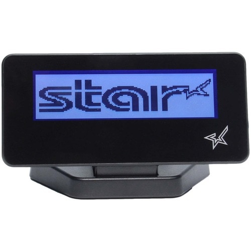 Star Micronics "SCD222U BLK" Pole Display - Black - LCD Display - 2 Line x 20 Column - USB