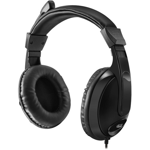 Adesso Xtream H5 - 3.5mm Stereo Headset with Microphone - Noise Cancelling - Wired- Lightweight - Works with Computer, Tab