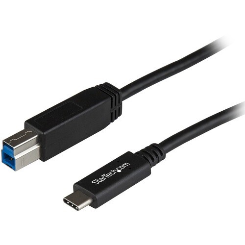 StarTech.com 1 m USB-C/USB-B Datentransferkabel für PC, Mobile Festplatte, Docking Station, Notebook - 1 - Erster Anschlus