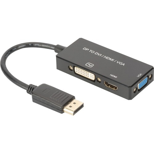 Assmann 20 cm DVI/DisplayPort/HDMI/VGA AV-Kabel für Notebook, HDTV, Audio-/Video-Gerät - 1 - Zweiter Anschluss: 1 x HDMI 1