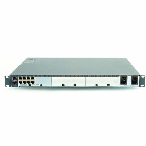 Lantronix Lantronix 8-port SLC 8000 - Twisted Pair, Optical Fiber - 2 Total Expansion Slot(s) - 2 x Network (RJ-45) - 1 x 