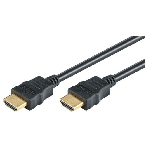 M-CAB 1 m HDMI AV-Kabel für Audio-/Video-Gerät - Unterstützt bis zu4096 x 2160 - Schwarz