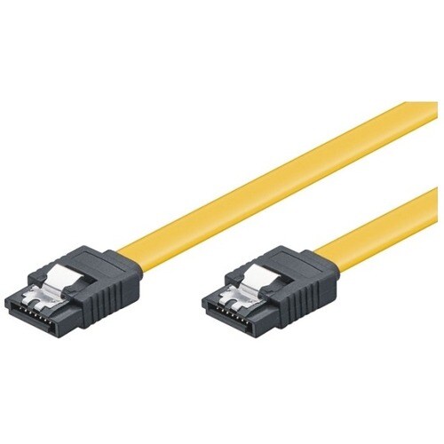 M-CAB 30 cm SATA Datentransferkabel für Festplatte - 6 Gbit/s - Schwarz, Gelb