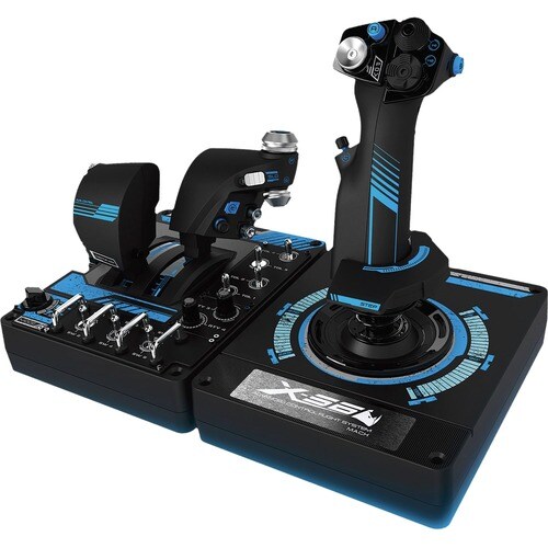 Logitech H.O.T.A.S. Gaming-Joystick/-Gaspedal - Kabel - USB - PC