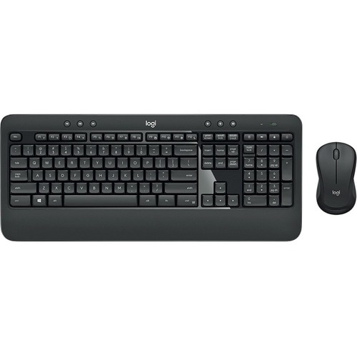 Logitech MK540 Keyboard & Mouse - English (US), International - USB Wireless RF - USB Wireless RF - Optical - 1000 dpi - S