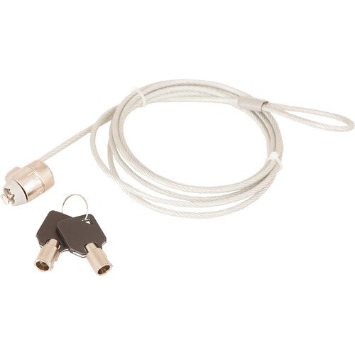 Urban Factory CRS78UF Cable Lock For Notebook - 1.80 m - Keyed Lock - Translucent, Metallic - For Notebook