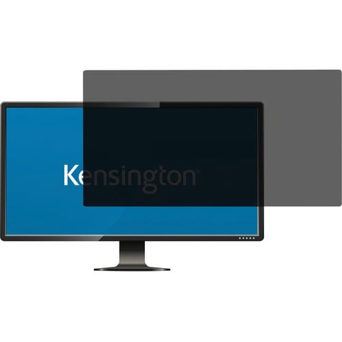 Kensington 3H Polyethylene Terephthalate (PET) Anti-glare Privacy Screen Filter - For 61 cm (24") Widescreen LCD Monitor -