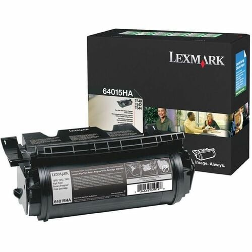BLACK HIGH YIELD PRINT CART FOR T64X RETURN PROGRAM 21K PAGE YIELD